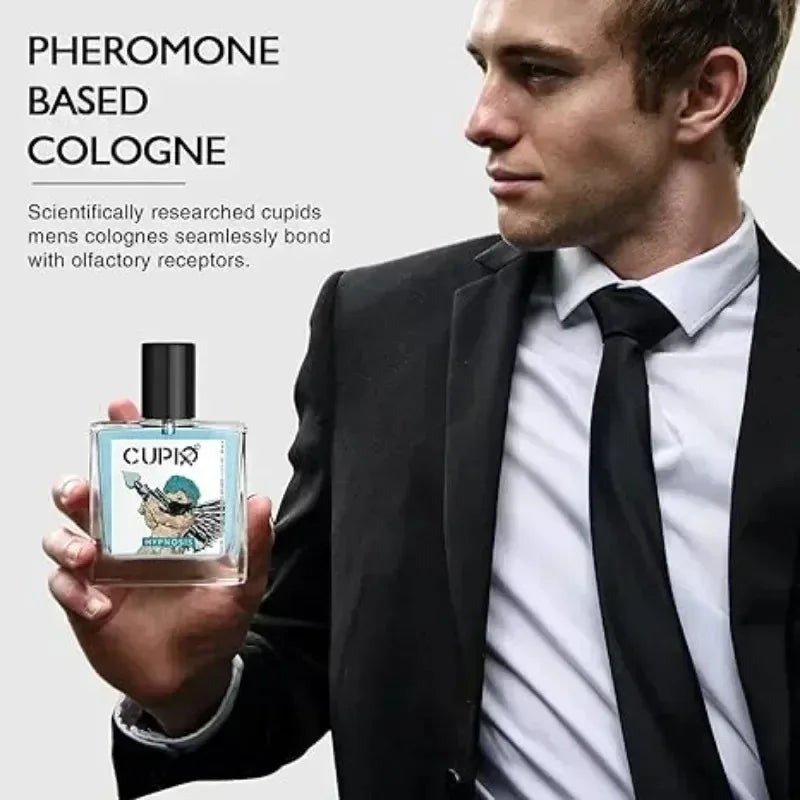 Cupid Men's Pheromone Cologne 50ml Hypnotic Rich Floral Fragrance High Quality Body Spray for Mature Men
