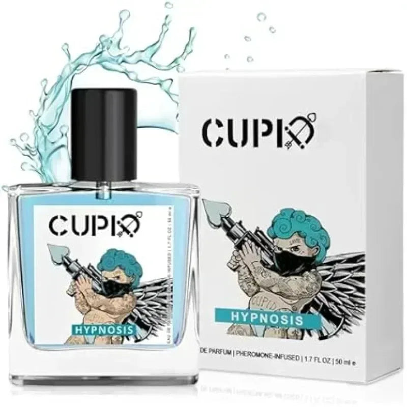 Cupid Men's Pheromone Cologne 50ml Hypnotic Rich Floral Fragrance High Quality Body Spray for Mature Men