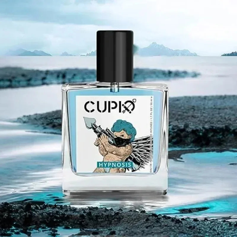 Cupid Men's Pheromone Cologne 50ml Hypnotic Rich Floral Fragrance High Quality Body Spray for Mature Men